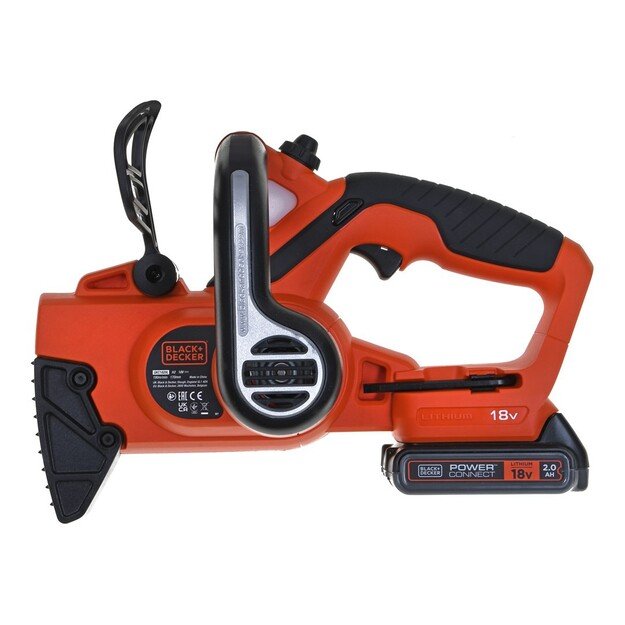 Akumuliatorinis grandininis pjūklas ku. 18V 2,0Ah BLACK+DECKER