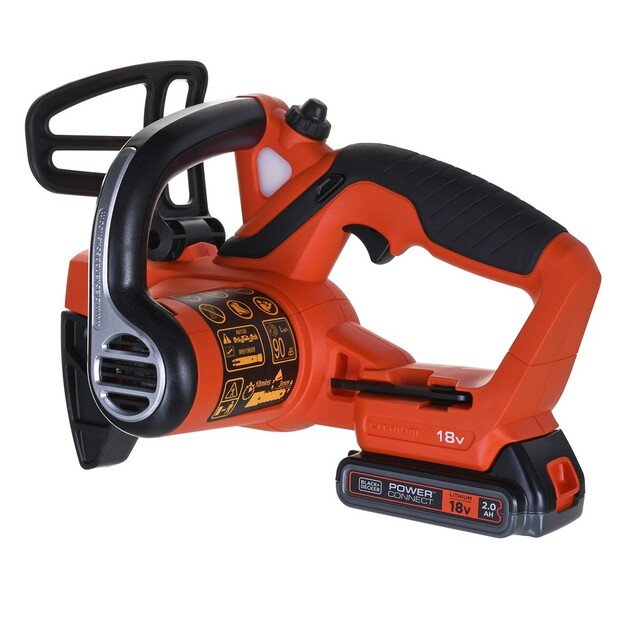 Akumuliatorinis grandininis pjūklas ku. 18V 2,0Ah BLACK+DECKER