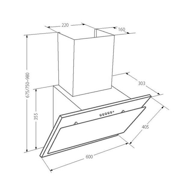 Akpo WK-4 Juno Eco Wall-mounted Black 320 m&sup3;/h