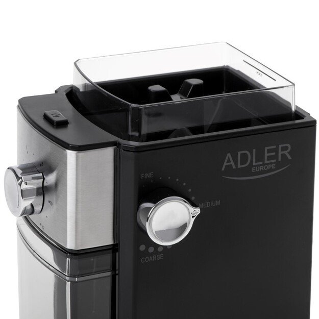 Adler | Coffee Grinder | AD 4448 | 300 W | Coffee beans capacity 250 g | Number of cups 12 per container pc(s) | Black