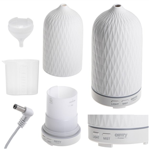 Camry | Ultrasonic aroma diffuser 3in1 | CR 7970 | Ultrasonic | Suitable for rooms up to 25 m&sup2; | White