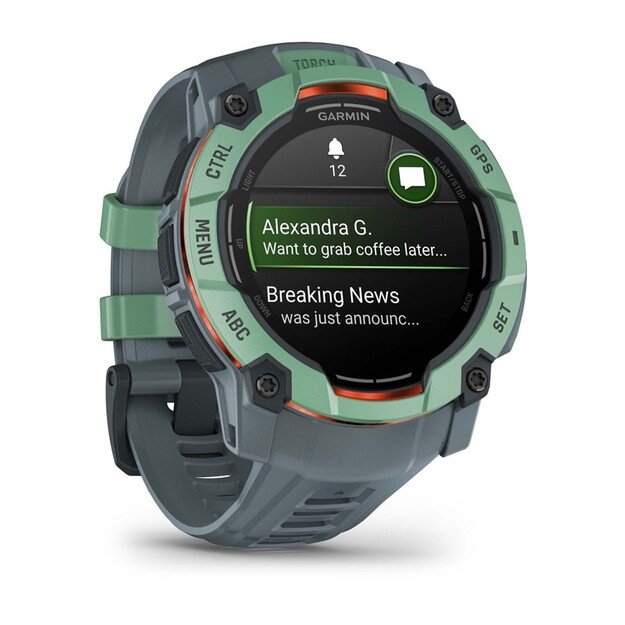 Garmin Instinct 3 AMOLED 3.3 cm (1.3 ) 50 mm Digital 416 x 416 pixels Touchscreen Green GPS (satellite)