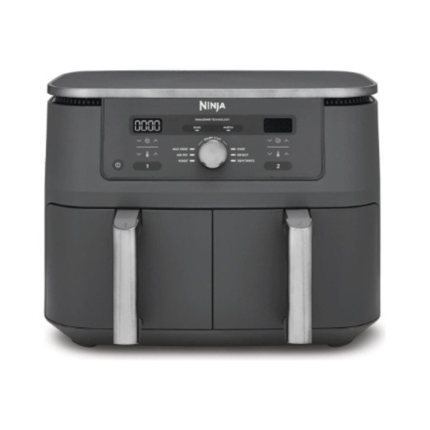 Dual Zone Airfryer | DZ400EU | NINJA Power 2470 W | Capacity 9.5 L | Gunmetal Grey