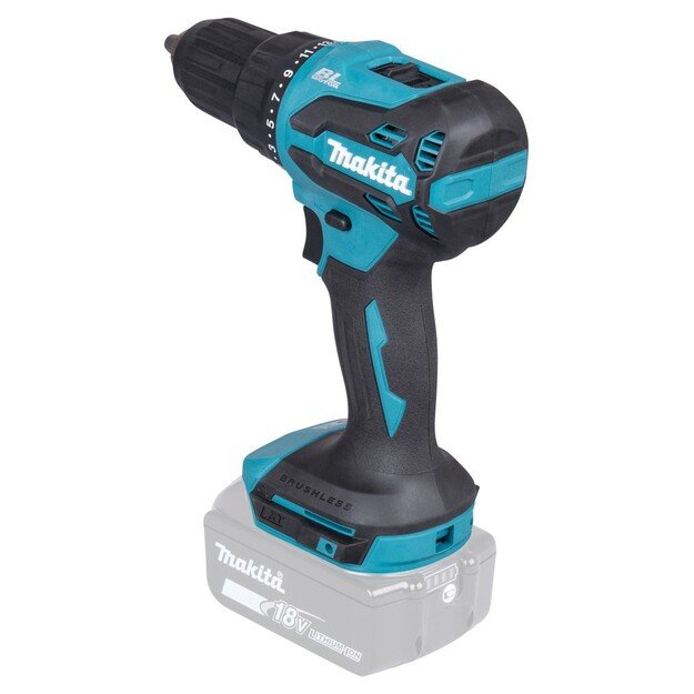 Makita DHP490Z power screwdriver/impact driver 1900 RPM Blue, Black
