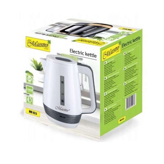 Electric kettle 1.7l 2200W MAESTRO MR-033-WHITE