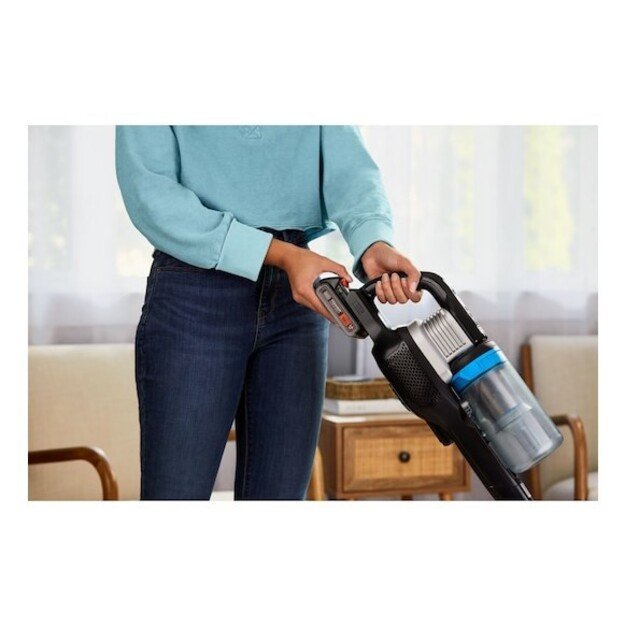 Black and Decker BHFEB520D1-QW stick vacuum/electric broom Battery Dry Cyclonic Bagless Black, Silver, Transparent 2 Ah