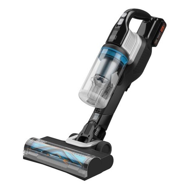 Black and Decker BHFEB520D1-QW stick vacuum/electric broom Battery Dry Cyclonic Bagless Black, Silver, Transparent 2 Ah