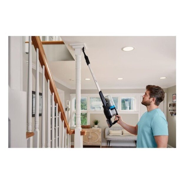 Black and Decker BHFEB520D1-QW stick vacuum/electric broom Battery Dry Cyclonic Bagless Black, Silver, Transparent 2 Ah