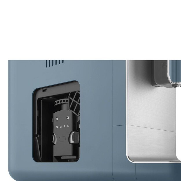Smeg Espressomaschine BCC12SBMEU, Dampfd?se, Mahlwerk, Thermoblock, 1.4L Tank