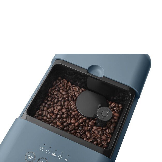 Smeg Espressomaschine BCC12SBMEU, Dampfd?se, Mahlwerk, Thermoblock, 1.4L Tank