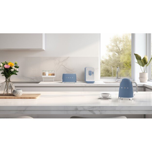 Smeg Espressomaschine BCC12SBMEU, Dampfd?se, Mahlwerk, Thermoblock, 1.4L Tank