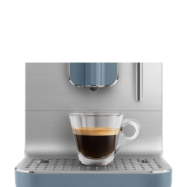 Smeg Espressomaschine BCC12SBMEU, Dampfd?se, Mahlwerk, Thermoblock, 1.4L Tank