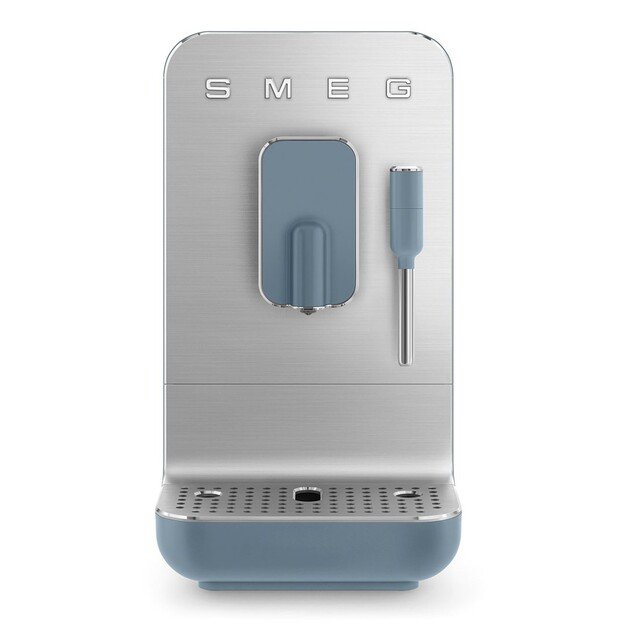 Smeg Espressomaschine BCC12SBMEU, Dampfd?se, Mahlwerk, Thermoblock, 1.4L Tank