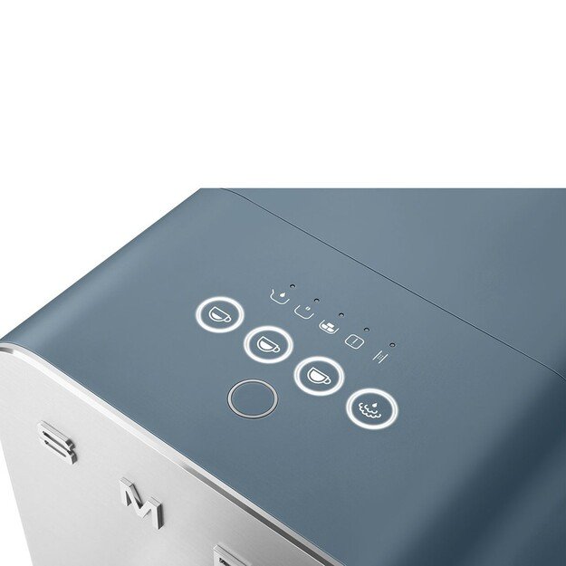 Smeg Espressomaschine BCC12SBMEU, Dampfd?se, Mahlwerk, Thermoblock, 1.4L Tank