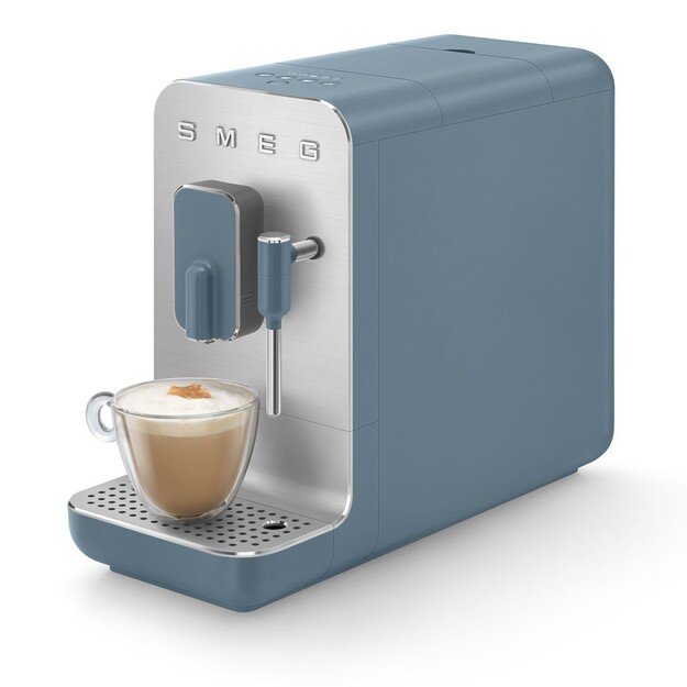 Smeg Espressomaschine BCC12SBMEU, Dampfd?se, Mahlwerk, Thermoblock, 1.4L Tank