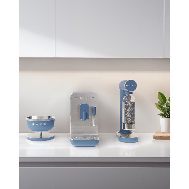 Smeg Espressomaschine BCC12SBMEU, Dampfd?se, Mahlwerk, Thermoblock, 1.4L Tank