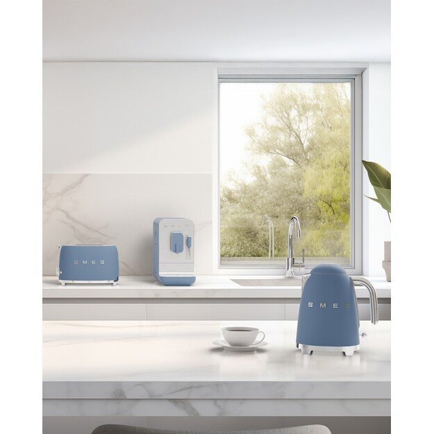 Smeg Espressomaschine BCC12SBMEU, Dampfd?se, Mahlwerk, Thermoblock, 1.4L Tank