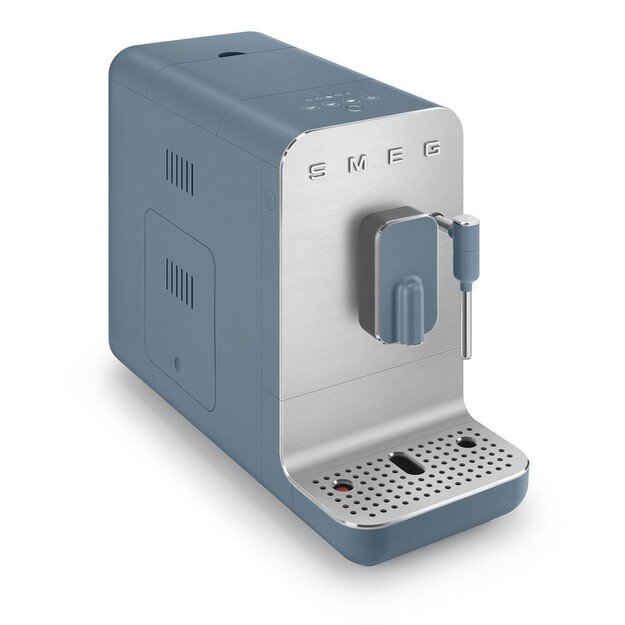 Smeg Espressomaschine BCC12SBMEU, Dampfd?se, Mahlwerk, Thermoblock, 1.4L Tank