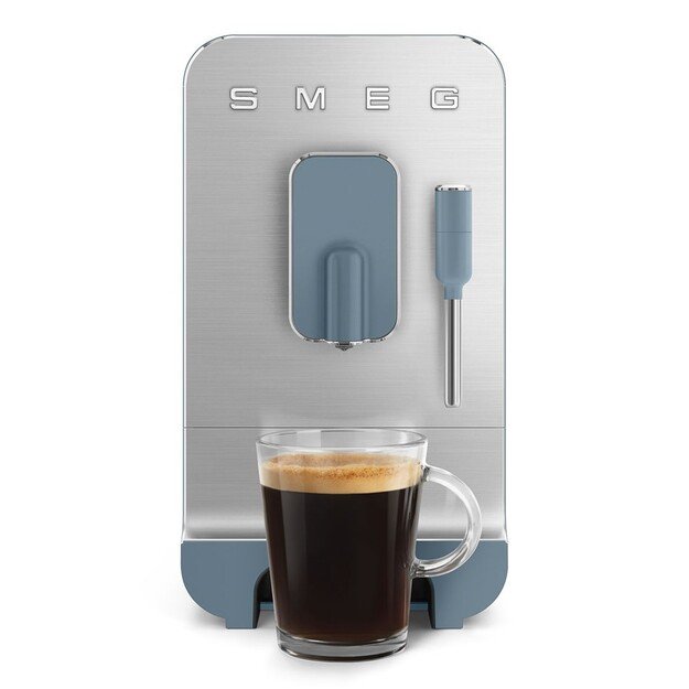 Smeg Espressomaschine BCC12SBMEU, Dampfd?se, Mahlwerk, Thermoblock, 1.4L Tank