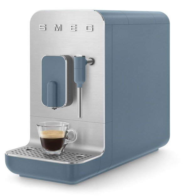 Smeg Espressomaschine BCC12SBMEU, Dampfd?se, Mahlwerk, Thermoblock, 1.4L Tank