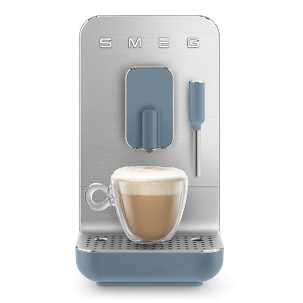 Smeg Espressomaschine BCC12SBMEU, Dampfd?se, Mahlwerk, Thermoblock, 1.4L Tank