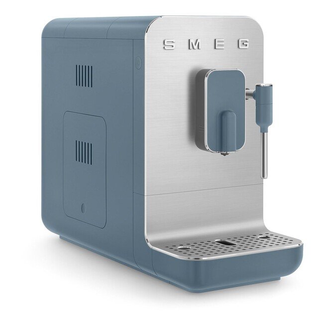Smeg Espressomaschine BCC12SBMEU, Dampfd?se, Mahlwerk, Thermoblock, 1.4L Tank