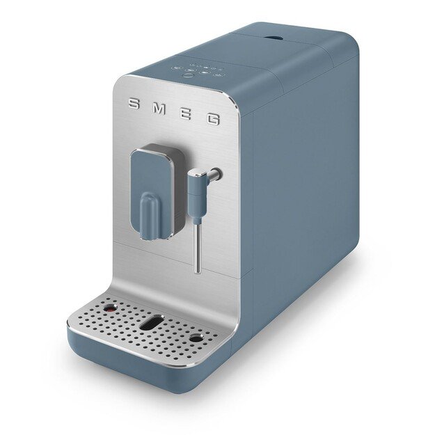 Smeg Espressomaschine BCC12SBMEU, Dampfd?se, Mahlwerk, Thermoblock, 1.4L Tank