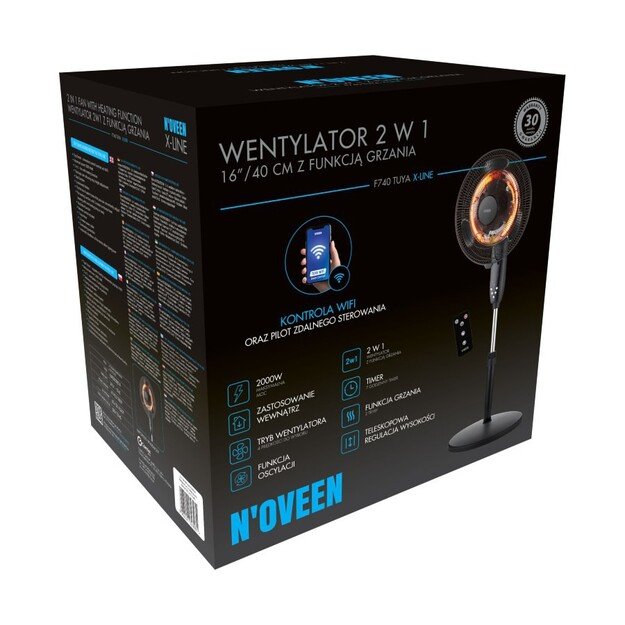 Ventiliatorius &scaron;ildytuvas NOVEEN F740 16&rdquo;/40cm