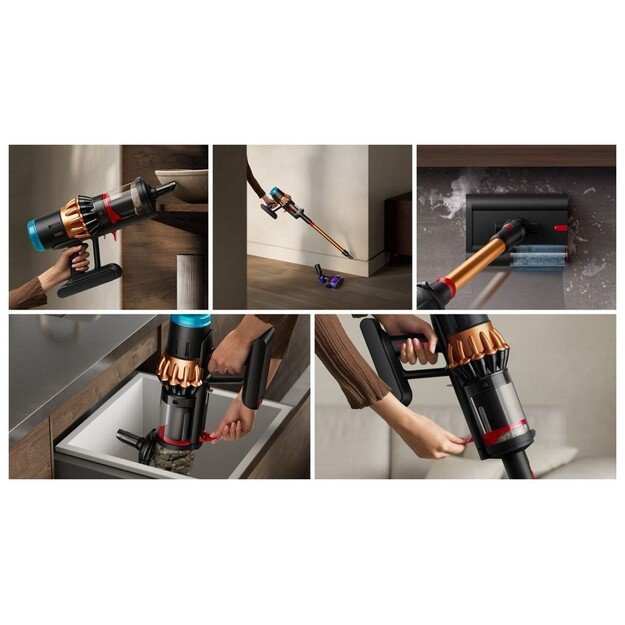 Dyson V16 Piston Animal 2-in-1 stick vacuum Battery Dry HEPA Bagless 1.3 L 900 W Black, Copper