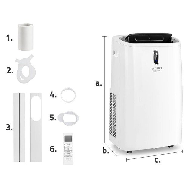 Aiwa AIWA-PAC12Y2 Portable Air Conditioner 7