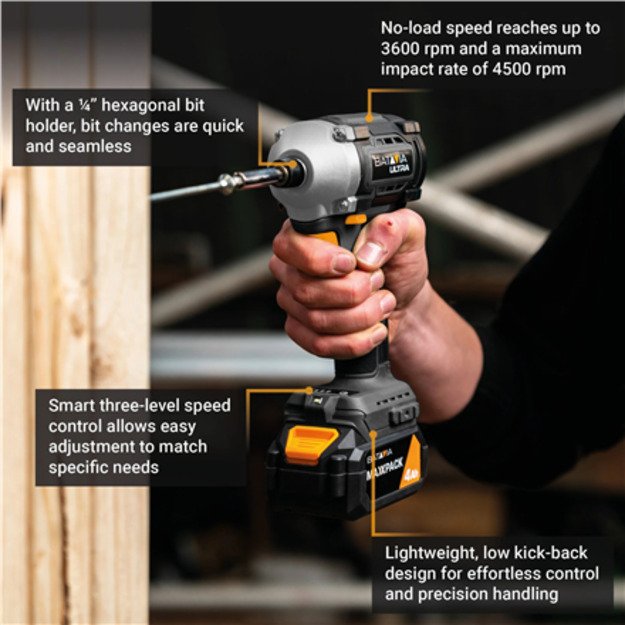 Batavia 18V brushless digital impact driver 230 Nm Without battery and charger 3