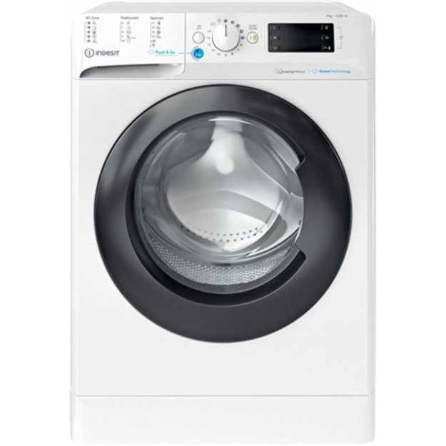 INDESIT | Washing machine | BWSE 71295X WBV EU | Energy efficiency class B | Front loading | Washing capacity 7 kg | 1200 RPM | 7