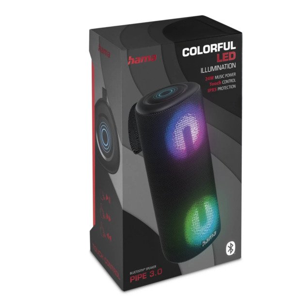 Hama 00188202 Pipe 3.0 Black 1