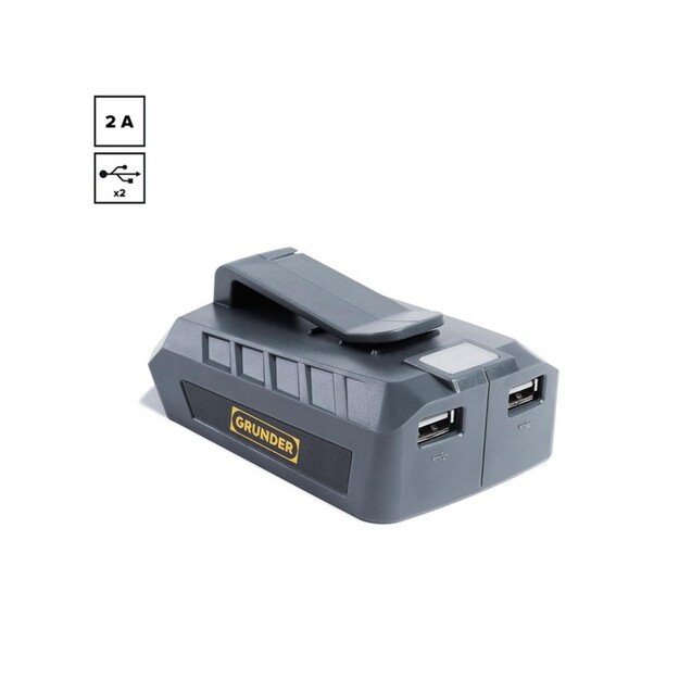GRUNDER ADP-01 2xUSB, 18 V 1