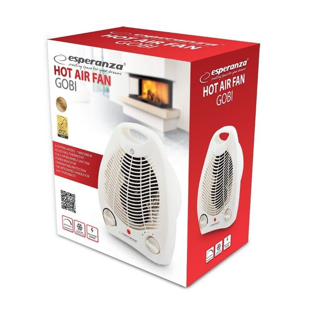 Esperanza EHH011 electric space heater Indoor White 1000/2000 W 1