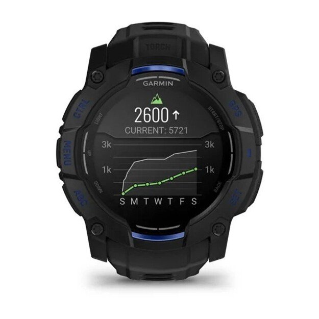 Garmin Instinct 3 AMOLED, 50mm, Schwarz/Blau
