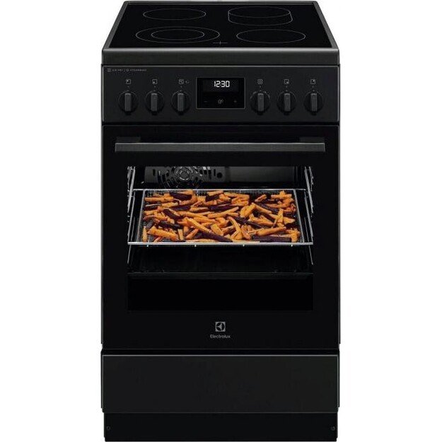 Juodos matinės spalvos el. keraminė viryklė ElectroluxLKR564276K