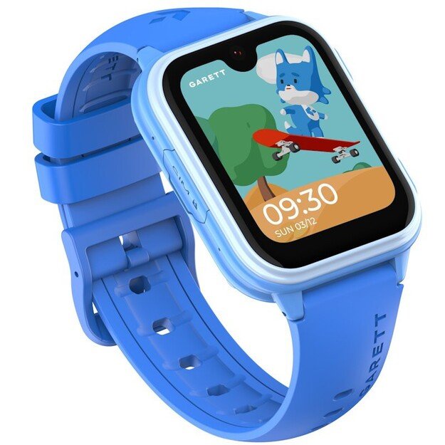 I&scaron;manusis laikrodis su lietuvi&scaron;ku meniu Garett Kids Vibe AI 4G su GPS, kamera, Blue