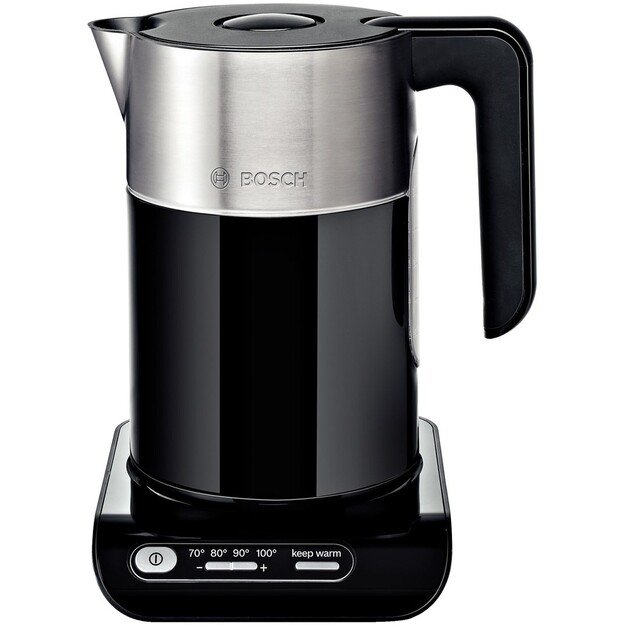 Kettle electric BOSCH TWK 8613P (2400W 1.5l, black color)
