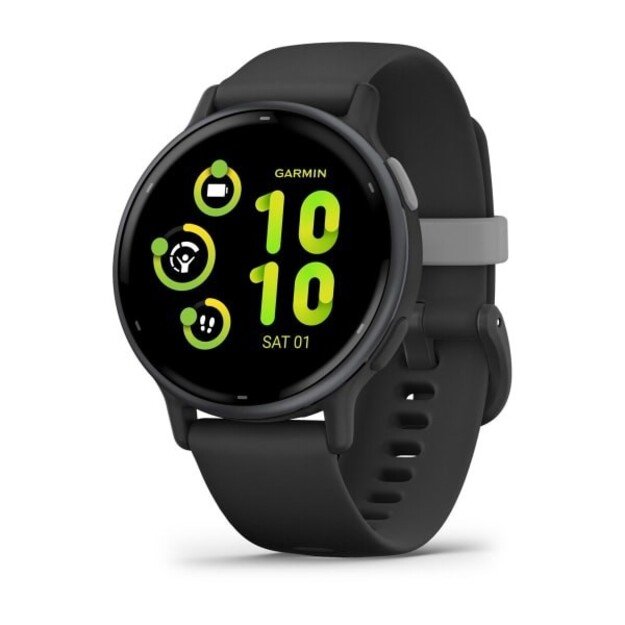 Garmin Vivoactive 5 3.05 cm (1.2 ) AMOLED Digital 390 x 390 pixels Touchscreen Black Wi-Fi GPS (satellite)