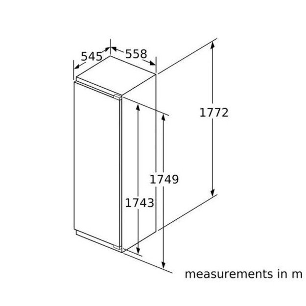 Įmontuojas  šaldytuvas be šaldymo kameros Bosch KIF81PFE0 2