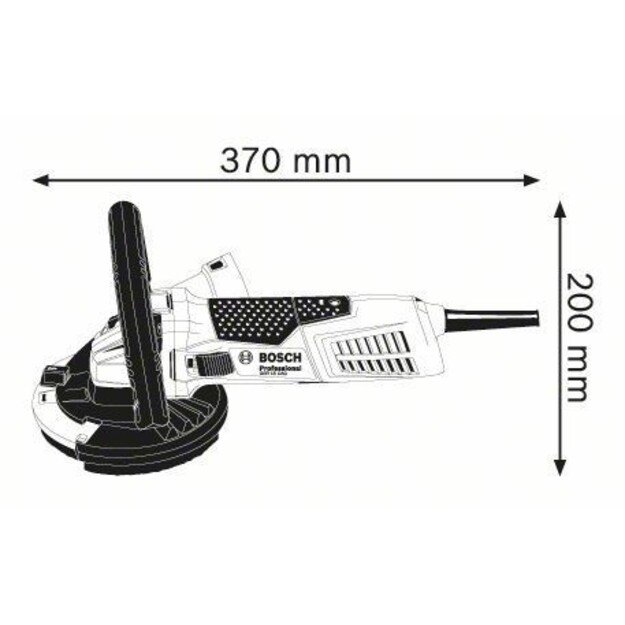 Bosch GBR 15 CAG 9300 RPM Black, Blue 1500 W 2