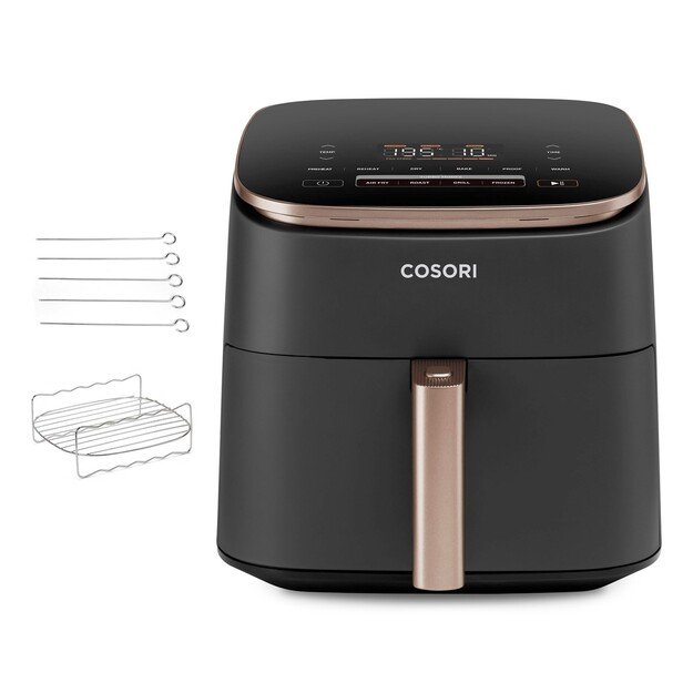 Cosori Turbo Blaze Chef Edition Single 6 L Stand-alone 1725 W Hot air fryer Black, Pink gold