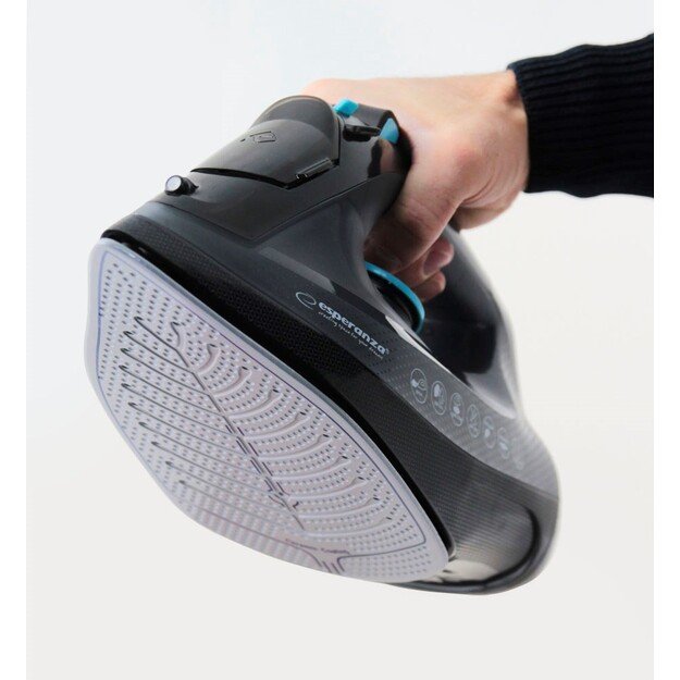 Esperanza EHI010 Steam iron Ceramic soleplate Grey, Black 2600 W 11