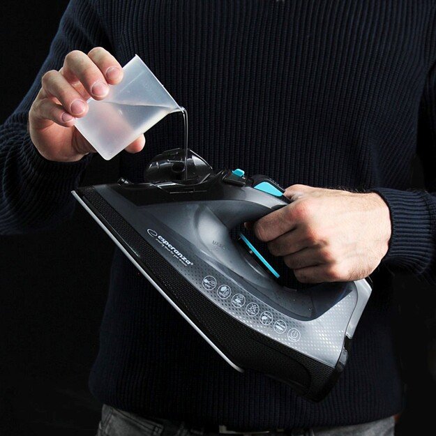 Esperanza EHI010 Steam iron Ceramic soleplate Grey, Black 2600 W 10