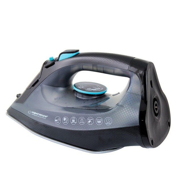 Esperanza EHI010 Steam iron Ceramic soleplate Grey, Black 2600 W 2