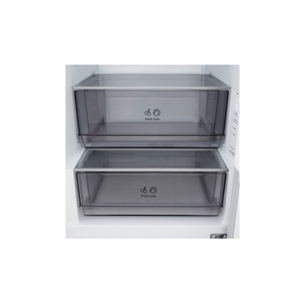LG Refrigerator | GBBSJ1CCSW | Energy efficiency class C | Free standing | Combi | Height 186 cm | Fridge net capacity 220 L | F