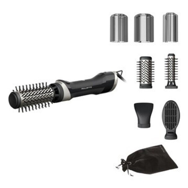 Rowenta Brush Activ UB9540F0 hair styling tool Hot air brush Warm Black, Silver 1000 W