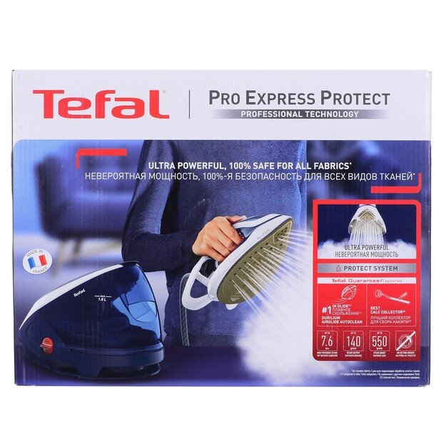 TEFAL | Steam Generator | GV9221E0 Pro Express Protect | 2600 W | 1.8 L | 7.6 bar | Vertical steam function | Calc-clean functio 1