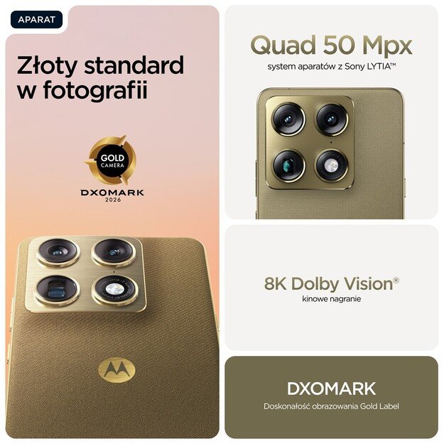 Motorola signature 17.2 cm (6.78 ) Dual SIM Android 16.0 5G USB Type-C 16 GB 512 GB 5200 mAh Gold